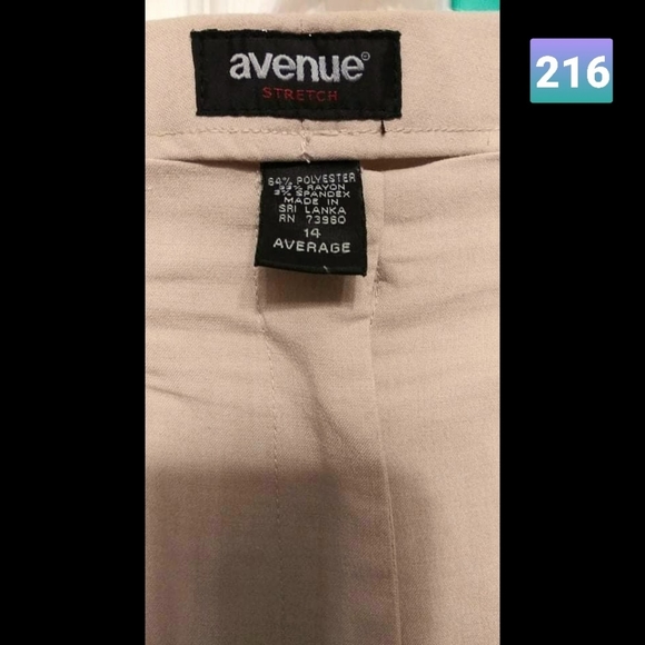 Avenue stretch slacks pants trousers Sz 14 - Picture 2 of 5